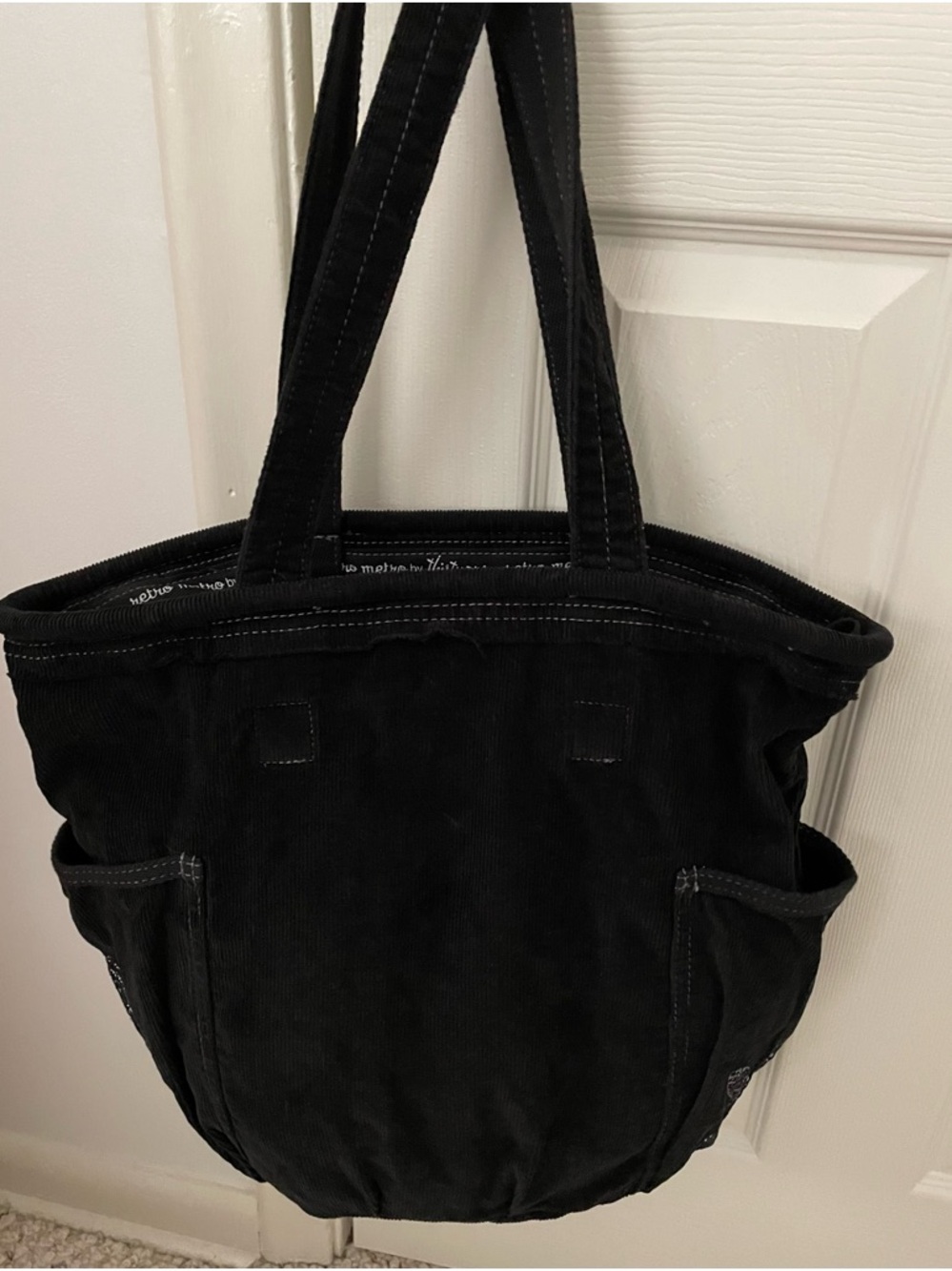 Thirty-One Black Retro Metro Tote/Shoulder Bag